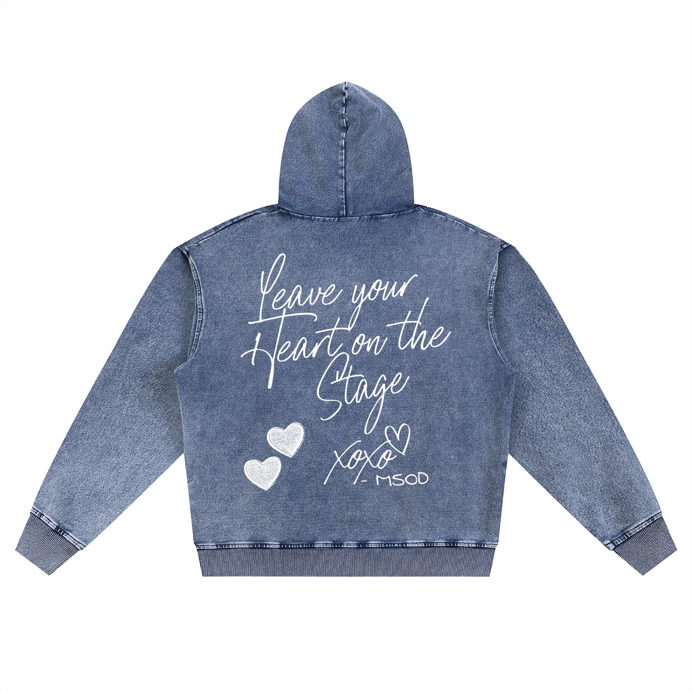 Adult Oversized Heart Zip Up
