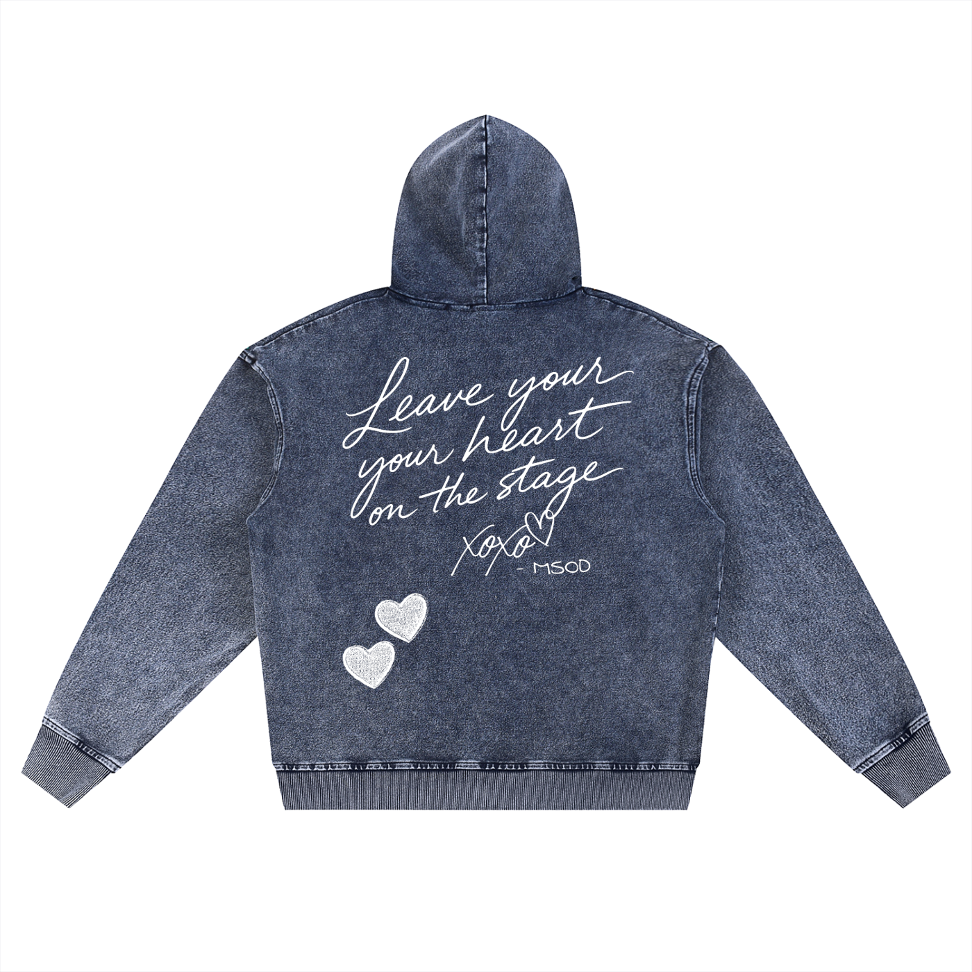 Adult Oversized Heart Zip Up