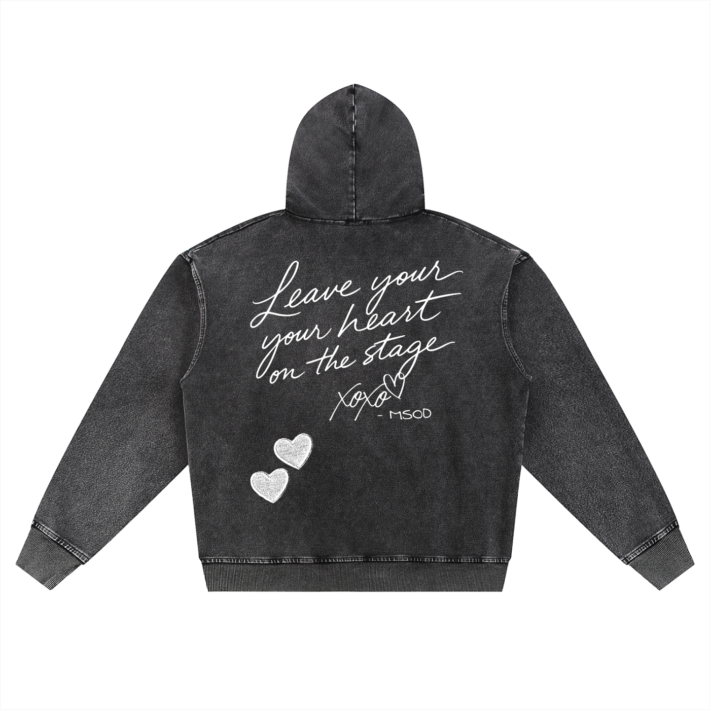 Adult Oversized Heart Zip Up