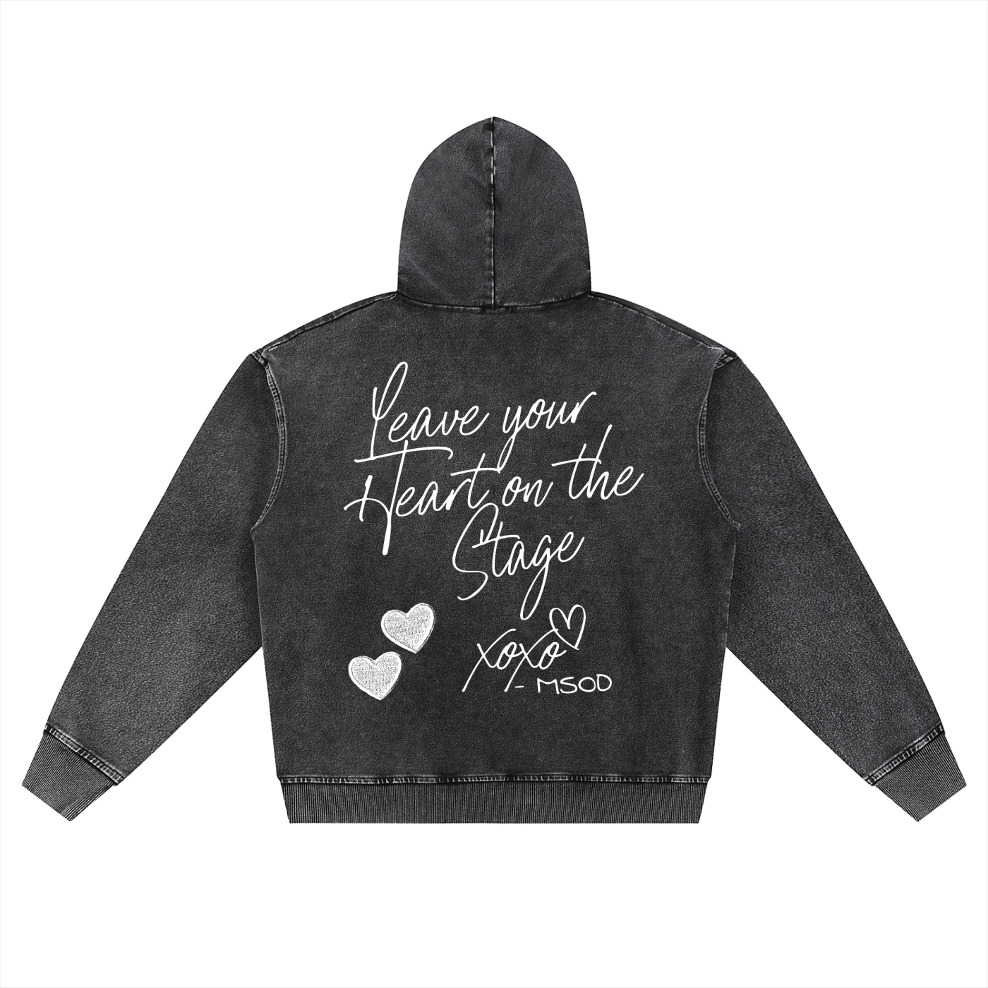 Adult Oversized Heart Zip Up