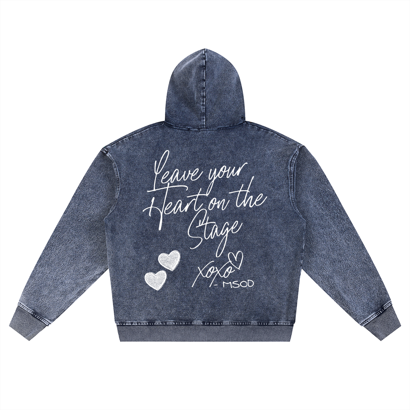 Adult Oversized Heart Zip Up